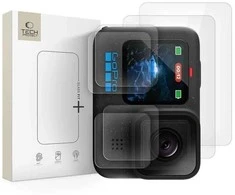 „Tech-Protect Glass Fit+“ 2 paketas, skirtas „GoPro Hero 9 / 10 / 11 / 12“ kameroms - skaidrus