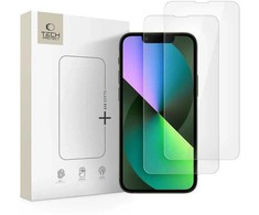 „Tech-Protect Glass Fit+“ 2 grūdintų stiklų pakuotė, skirta „iPhone 13 mini“ – permatoma