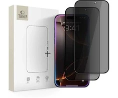 „Tech-Protect Glass Spy+“ 2 vnt. privatumo stiklų, skirtų „iPhone 16 Pro / 17 / 17 Pro“, pakuotė