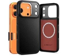 „Tech-Protect Kevlar Aramid MagSafe“ dėklas, skirtas „iPhone 17 Pro Max“ - juodas
