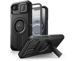 Dėklas Tech-Protect Kevlar MagSafe Apple iPhone 16E juodos spalvos