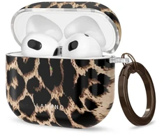 Dėklas Tech-Protect Lamano case for AirPods 4 / 5 - juodas and ruda