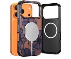 Dėklas Tech-Protect Lamano MagSafe case for iPhone 17 Pro - ruda-violetinė