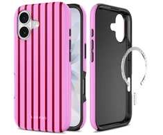 Dėklas Tech-Protect Lamano MagSafe Case for iPhone 17 - Raudona and Rožinė