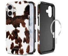 Dėklas Tech-Protect Lamano MagSafe case for iPhone 17 - ruda and baltas