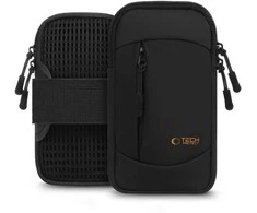 Dėklas Tech-Protect M6 Universal Sport Armband - Juodas and Oranžinis