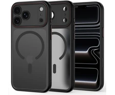 Dėklas Tech-Protect MagCam MagSafe Case for iPhone 18 Pro Max / 17 Pro Max - Matte Juodas and Raudona