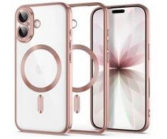 Dėklas Tech-Protect MagFlex Case for iPhone 17 - Transparent Rožinė