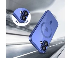 „Tech-Protect MagFlex MagSafe“ dėklas, skirtas „iPhone 17“ – skaidrus tamsiai mėlynas Mėlyna