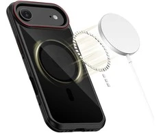 „Tech-Protect MagHybrid MagSafe“ dėklas, skirtas „iPhone Air“ – Juodas ir Raudona