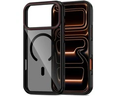 „Tech-Protect MagHybrid MagSafe“ dėklas, skirtas „iPhone 17 Pro“ – Juodas ir Raudona