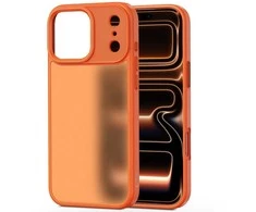 „Tech-Protect MagMat“ dėklas, skirtas „iPhone 17 Pro“ – oranžinis ir matinis