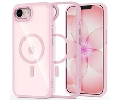 Dėklas Tech-Protect Magmat MagSafe Case for iPhone 16e / 17e - Transparent Rožinė