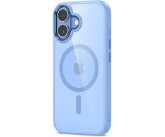 „Tech-Protect MagMat MagSafe“ dėklas, skirtas „iPhone 17“ – permatomas Mėlyna