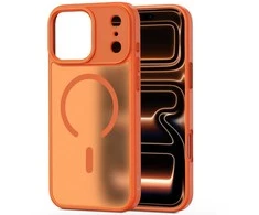 „Tech-Protect MagMat MagSafe“ dėklas, skirtas „iPhone 17 Pro“ – oranžinis