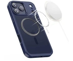 „Tech-Protect MagMat MagSafe“ dėklas, skirtas „iPhone 17 Pro Max“ – tamsiai mėlynas Mėlyna