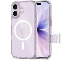 „Tech-Protect Magpeak Magsafe CC“ dėklas, skirtas „iPhone 17“ – skaidrus