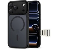„Tech-Protect Magpeak Magsafe CC“ dėklas, skirtas „iPhone 17 Pro Max“ – matinis juodas