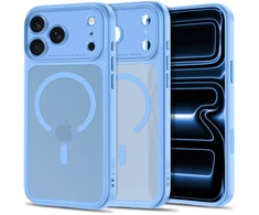 Dėklas TECH-PROTECT MAGPEAK MagSafe CC iPhone 17 Pro / 18 Pro MATINIS ŠVIESIAI MĖLYNAS