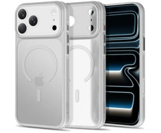 Tech-Protect MagPrime MagSafe CC dėklas, skirtas iPhone 18 Pro / 17 Pro – matinė pilka