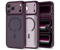 Tech-Protect MagPrime MagSafe CC dėklas, skirtas iPhone 18 Pro Max / 17 Pro Max – bordo spalvos