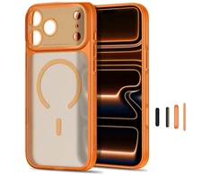 Dėklas Tech-Protect MagPrime MagSafe CC Case for iPhone 18 Pro Max / 17 Pro Max - Matte Oranžinis