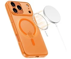„Tech-Protect Magslim MagSafe“ dėklas, skirtas „iPhone 17 Pro“ – oranžinis