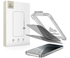 „Tech-Protect Quick Set Spy+“ privatumo stiklų, skirtų „iPhone 16 Pro“, 2 vnt. pakuotėje