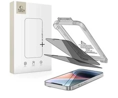 „Tech-Protect Quick Set Spy+“ privatumo stiklų, skirtų „iPhone 13 / 13 Pro / 14 / 16e / 17e“, 2 vnt. pakuotėje