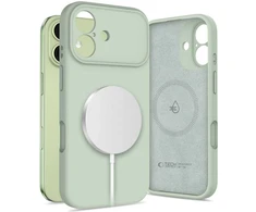 „Tech-Protect“ silikoninis „MagSafe“ dėklas, skirtas „iPhone 17“ – Žalias