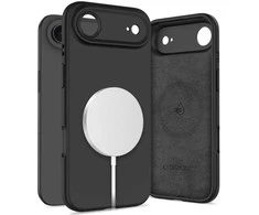 „Tech-Protect“ silikoninis „MagSafe“ dėklas, skirtas „iPhone 17 Air“ – Juodas
