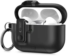Dėklas Tech-Protect Slim Hook Case for AirPods Pro 3 - Juodas