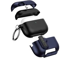 Dėklas Tech-Protect Slim Hook Case for AirPods Pro 3 - Navy Mėlyna