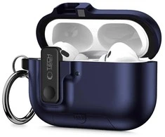 Dėklas Tech-Protect Slim Hook Case for AirPods Pro 3 - Navy Mėlyna