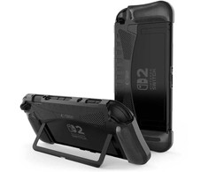 „Tech-Protect“ TPU anglies pluošto dėklas, skirtas „Nintendo Switch 2“ - Juodas