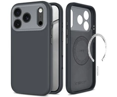 Dėklas TECH-PROTECT UNIQ MagSafe CC iPhone 17 Pro Max / 18 Pro Max ANTRACITO PILKAS