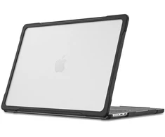 Dėklas Tech-Protect Velar Case for MacBook Air 15" 2023 / 2024 / 2025 / 2026 - Transparent Juodas
