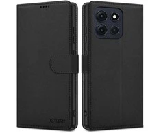 Dėklas Tech-Protect Wallet Case for Motorola Moto G56 5G - Juodas