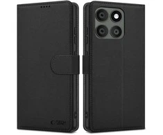 „Tech-Protect“ piniginės dėklas, skirtas „Motorola Edge 60 Pro“ - Juodas