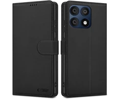 Tech-Protect piniginės tipo Dėklas Motorola Edge 70 Pro 5G juodos spalvos