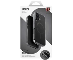 UNIQ Clario dėklas skirtas Apple iPhone 17 Magclick Charging juodos spalvos