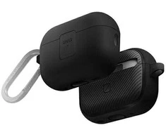 UNIQ Clyde Lock dėklas AirPods Pro 2 (2022/2023) juodas-dark pilkas/charcoal-dark pilkas