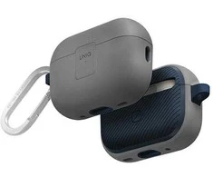 UNIQ Clyde Lock dėklas AirPods Pro 2 (2022/2023) Chalk Pilkas-Marine Mėlyna