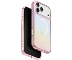 UNIQ Iridescia dėklas skirtas Apple iPhone 17 Pro Magclick Charging rožinės spalvos prism