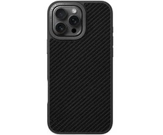 UNIQ dėklas Keva Max Apple iPhone 16 Pro Max 6.9″ Magclick Charging juodos spalvos/carbon juodos spalvos