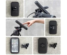 Wozinsky telefono laikiklis do roweru, motocykla, hulajnogi juoda (WBHBK7)