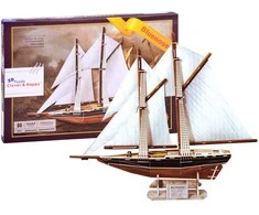 Dėlionė Jokomisiada 3D Puzzle ship sailing ship BLUENOSE 80 ele ZA2906