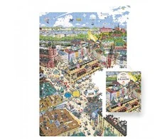 Czuczu Puzzle Miestas Krokuva, Šeimos dėlionė, 1000 detalių, spalvota