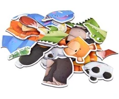 Dėlionė Jokomisiada Magnetic board 2in1 magnetic puzzle animal drawing board ZA5157