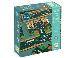 Dėlionė Puzzle Djeco Road DJ07162. for children. 72 cm x 63 cm